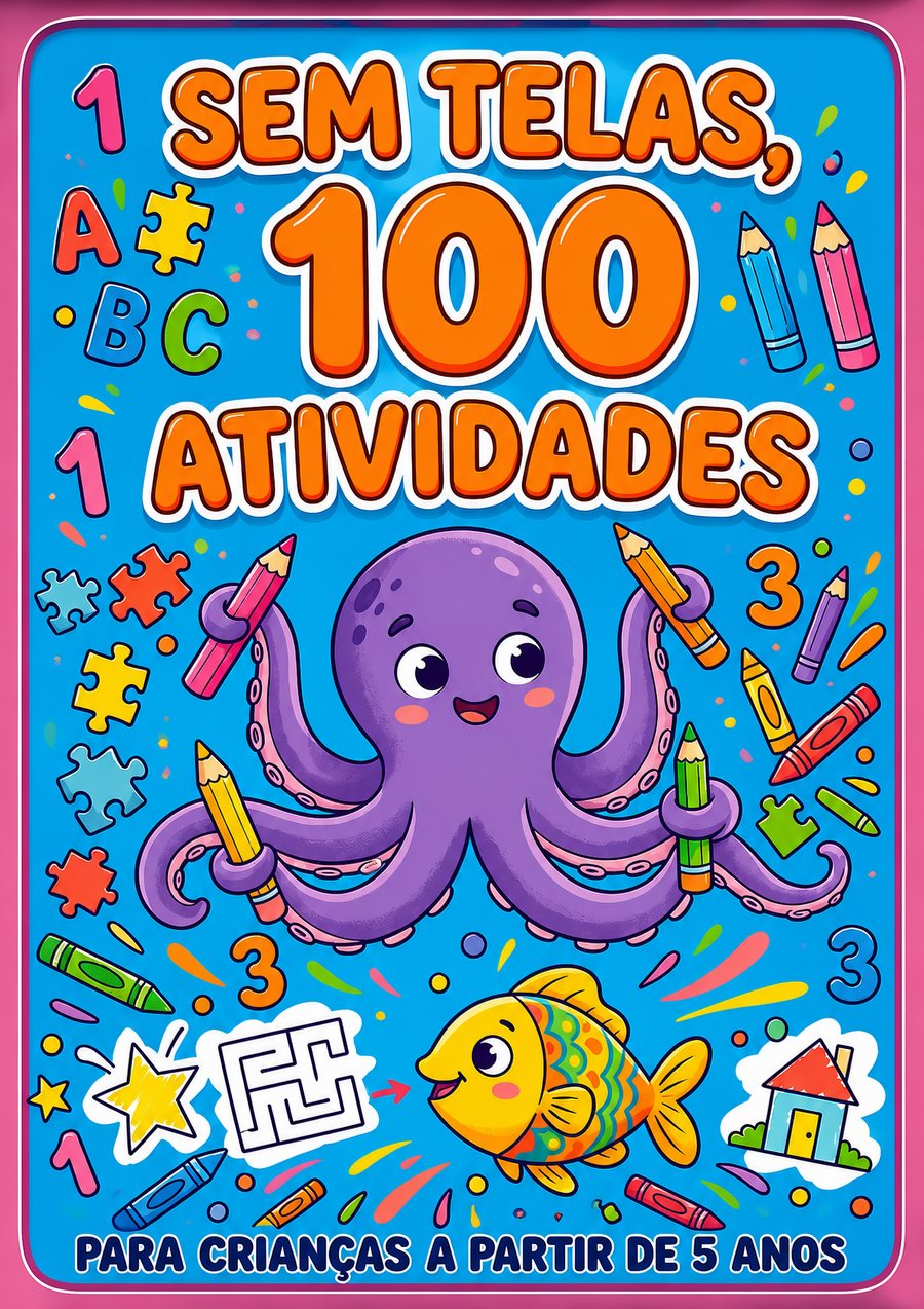 Capa do Livro Sem Telas, 100 Atividades